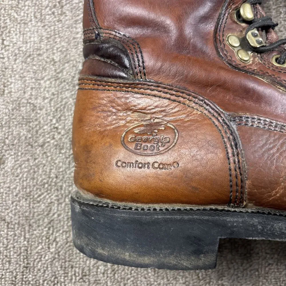 Vintage Georgia Boot Comfort Core Men’s 9W Boot Brown Clean Conditioned